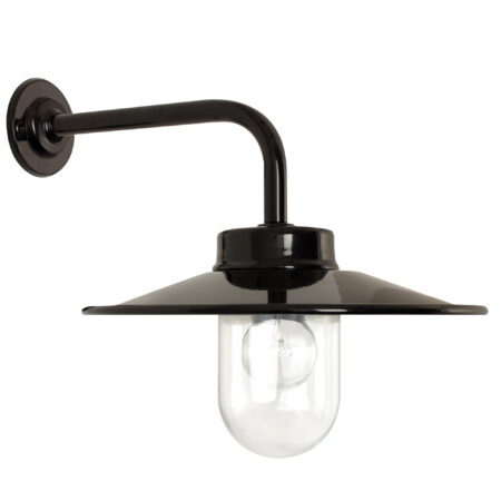 Vita Stallamp Zwart met 8W Bewegingssensor LED