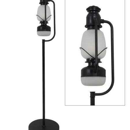 Vloerlamp Chester Antiek Zwart