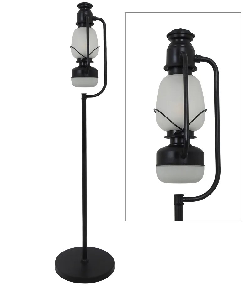 Vloerlamp Chester Antiek Zwart