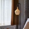 Vloerlamp met E27 zwart