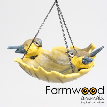 Vogelbad koolmees hangend 19.5x17.5x20cm | Farmwood Animals