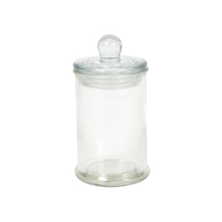 Voorraadpot glas knop Ø6x11cm | Merkloos
