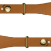 WHOOP 5.0 LeatherLuxe Tapered Band Bruin/Goud S/M