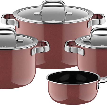 WMF Fusiontec Mineral Pro Pannenset 4-delig Rose Quartz