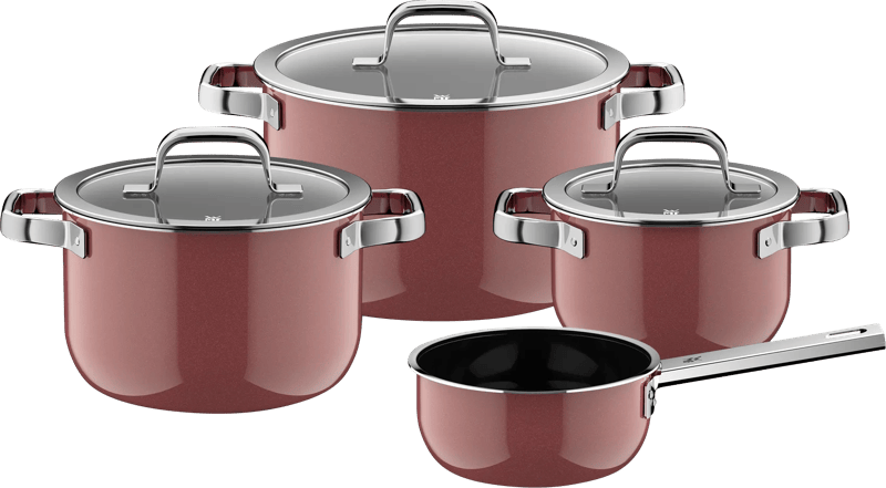WMF Fusiontec Mineral Pro Pannenset 4-delig Rose Quartz