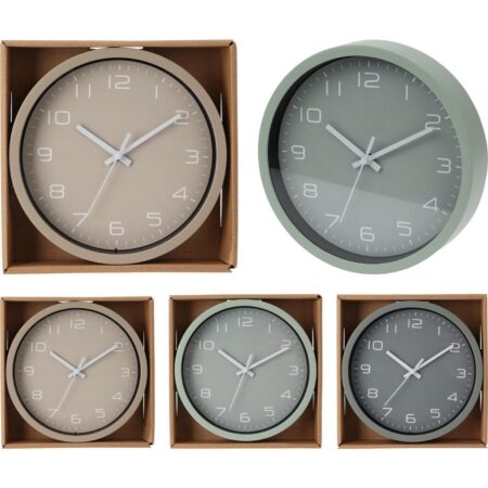 Wandklok Ø20cm groen/grijs of taupe | Home & Styling