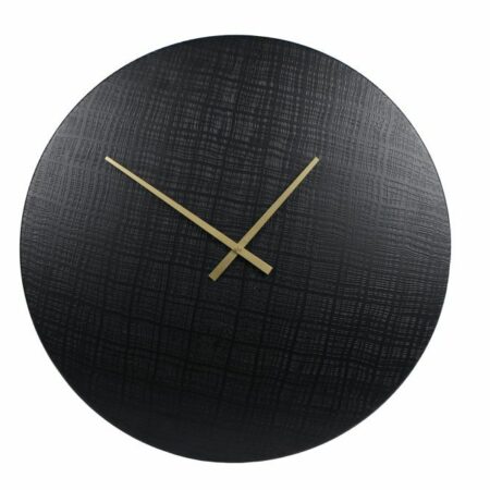 Wandklok Zurich L zwart metaal 55x55x2cm