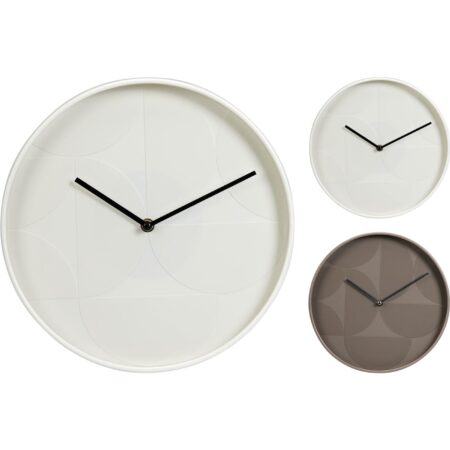 Wandklok modern Ø30cm wit of taupe | Home & Styling