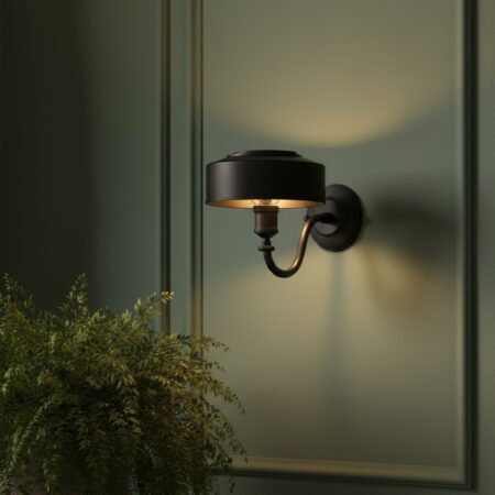 Wandlamp Antibes Antiek Zwart