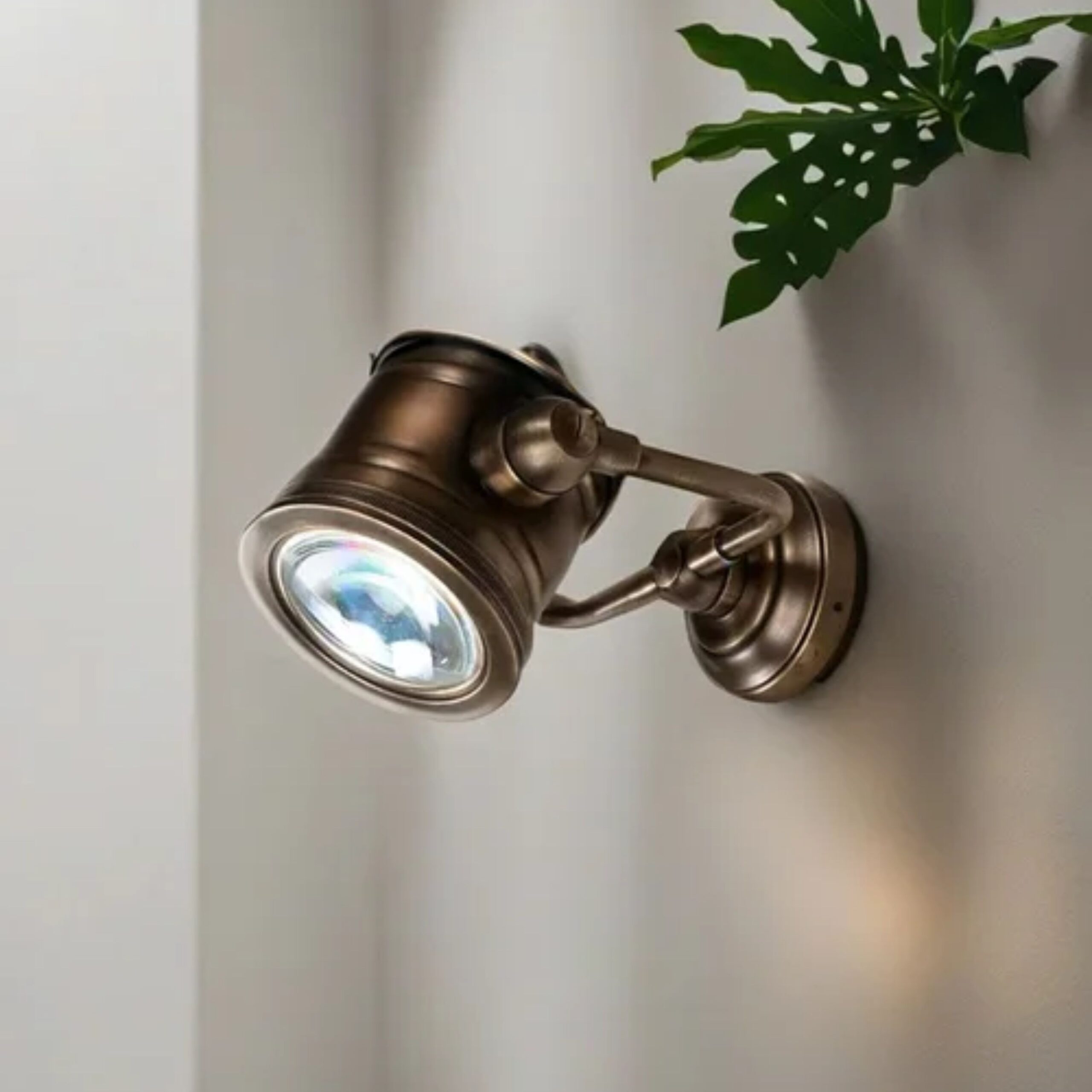 Wandlamp Malibu Antiek Messing