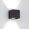 Reach Up en Down Muurlamp Zwart Kubus met LED