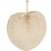 Wandversiering Leaf naturel riet