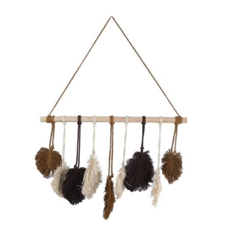 Wandversiering Leaf stof 63x2x87cm