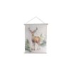 Wandversiering kerst hert stof 76x97cm | Merkloos