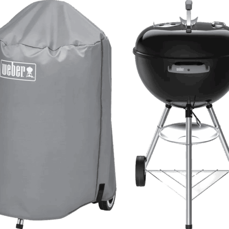 Weber Original Kettle 47 cm Zwart + Weber Hoes 47 cm