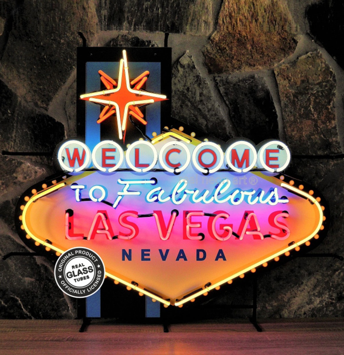 Welcome To Las Vegas Neon Verlichting XL 103 x 90 cm - Rood