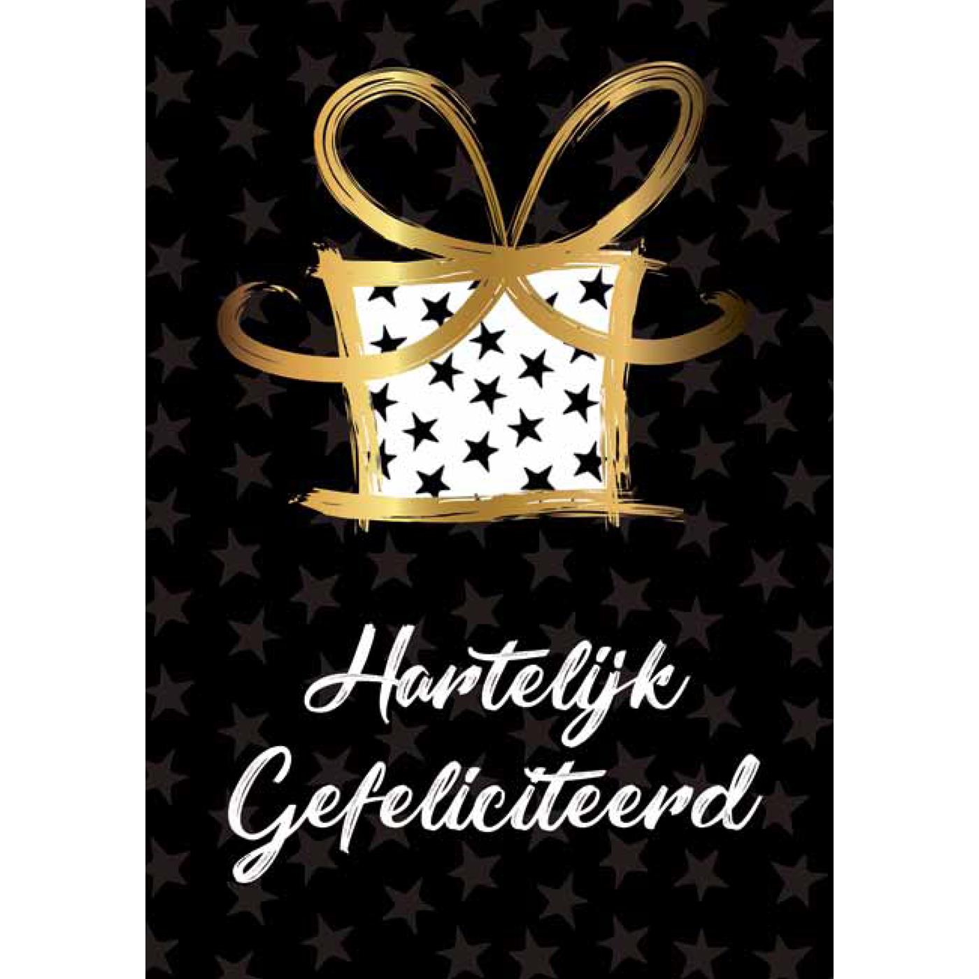 Wenskaarten Gefeliciteerd pak a 10 stuks | Merkloos