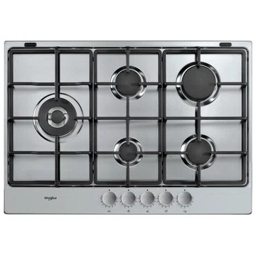 Whirlpool TGML 761 IX NL Gas kookplaat Grijs | Whirlpool