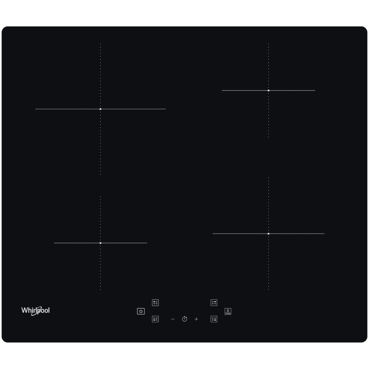 Whirlpool WS Q4860 NE Inductie kookplaat Zwart | Whirlpool