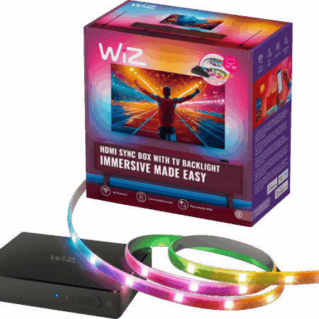 WiZ HDMI Sync Box + Lightstrip voor 75-85 Inch TV's