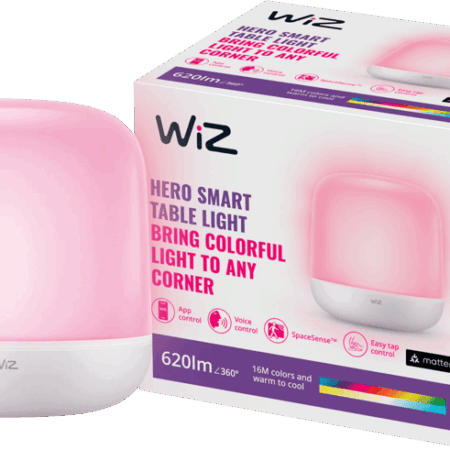 WiZ Hero draadloze tafellamp - Gekleurd en Wit licht