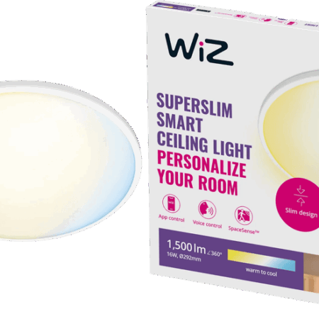 WiZ Plafondlamp SuperSlim - alle tinten wit licht - Wit