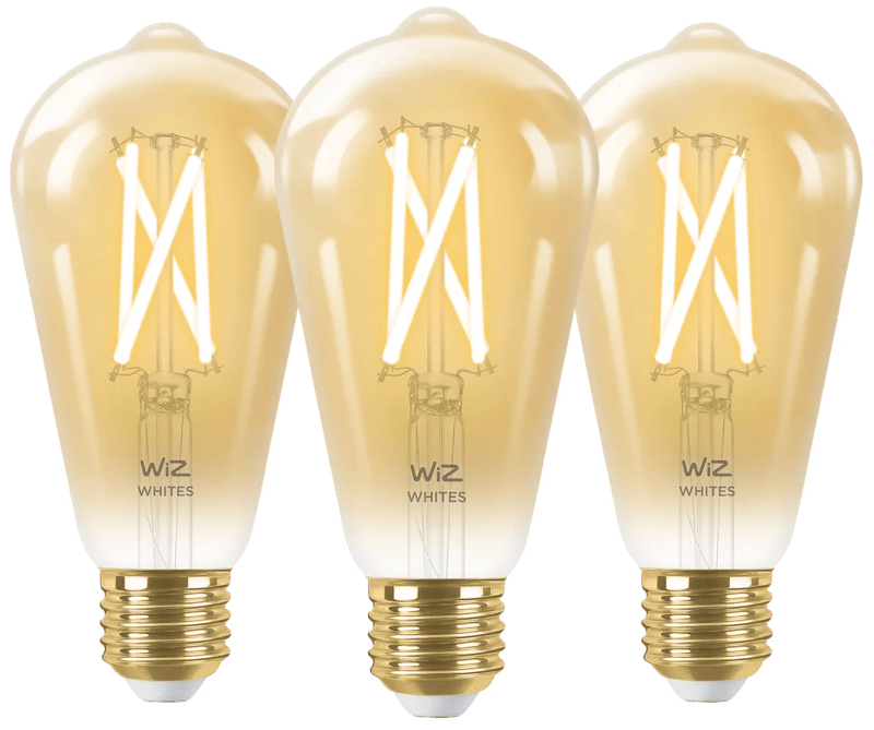WiZ Smart Filament lamp Edison 3-pack - Warm tot Koelwit Licht - E27