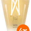 WiZ Smart Filament lamp Edison 4-pack - Warm tot Koelwit Licht - E27