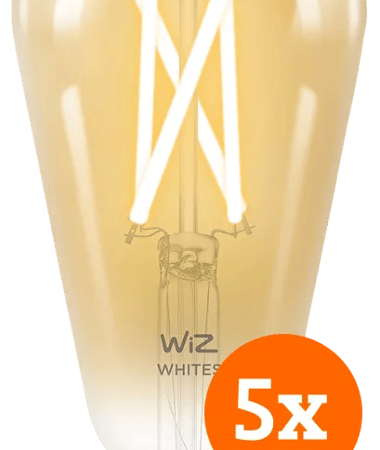 WiZ Smart Filament lamp Edison 5-pack - Warm tot Koelwit Licht - E27