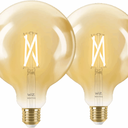 WiZ Smart Filament lamp Globe XL 2-pack  - Warm tot Koelwit Licht - E27