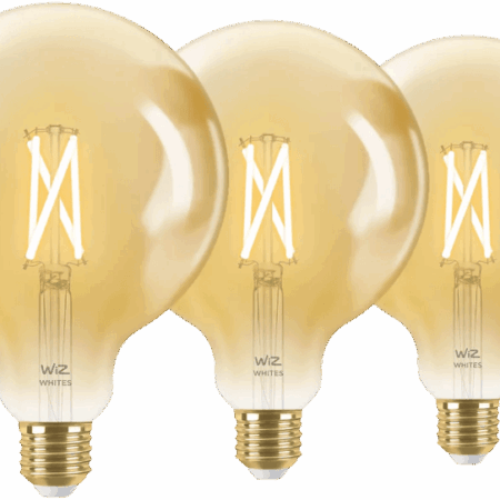 WiZ Smart Filament lamp Globe XL 3-pack  - Warm tot Koelwit Licht - E27