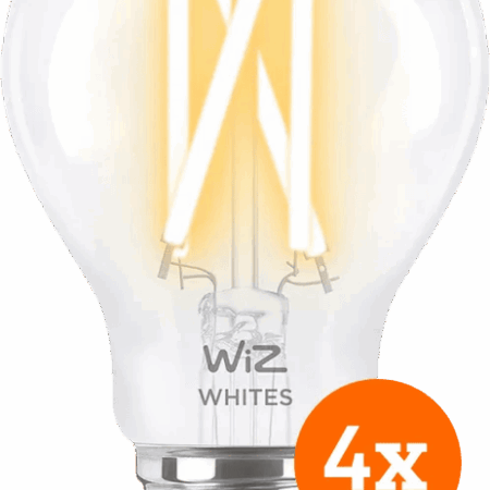 WiZ Smart Filament lamp Standaard 4-pack - Warm tot Koelwit Licht - E27