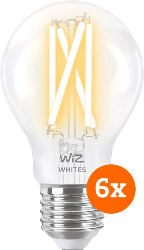 WiZ Smart Filament lamp Standaard 6-pack - Warm tot Koelwit Licht - E27