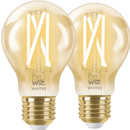 WiZ Smart Filament lamp Standaard Goud 2-pack - Warm tot Koelwit Licht - E27