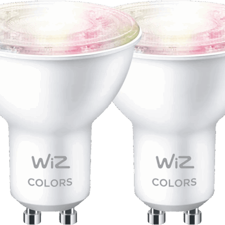 WiZ Smart Lamp - Wit en Gekleurd Licht - GU10 - 2-pack