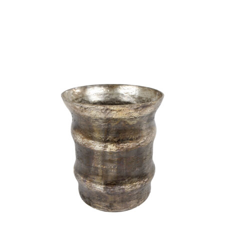 Windlicht Barrel S messing glas 10x10x12cm