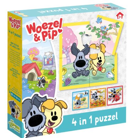 Woezel & Pip 4 in 1 Puzzel