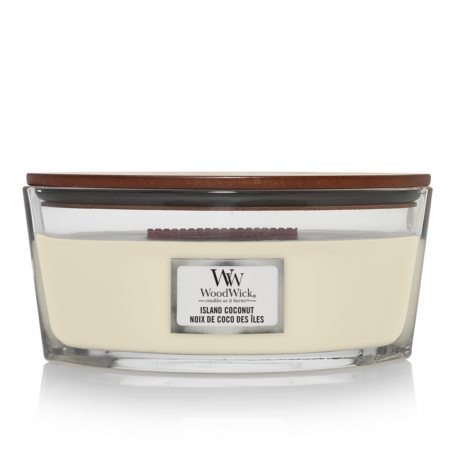 Island coconut ellipse candle