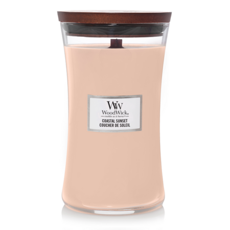 coastal sunset large candle