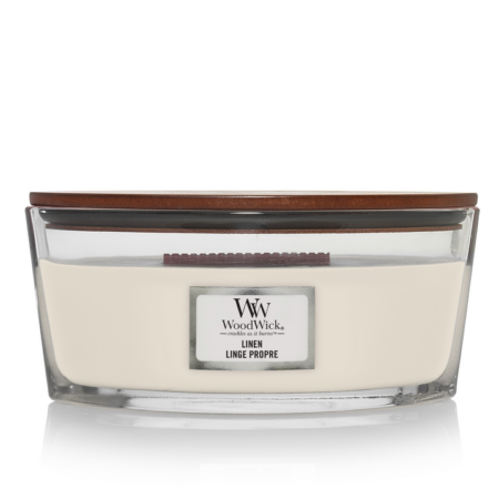 linen ellipse candle