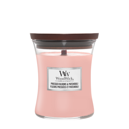 pressed blooms & patchouli medium candle