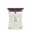 white teak medium candle
