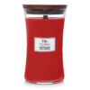 WoodwWick crimson berries large candle