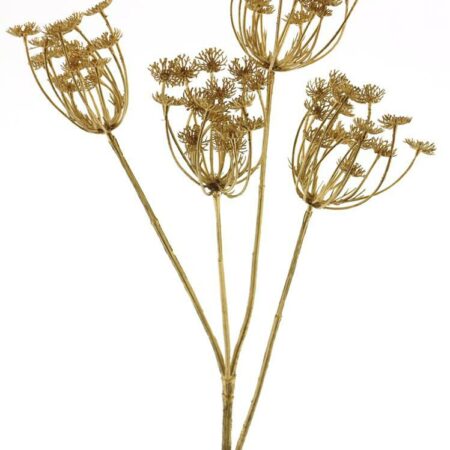X'mas queen anne lace spray gold 68cm