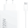 Xiaomi Hypercharge Power Delivery Oplader 120W + Usb A naar Usb C Kabel (1m) Wit