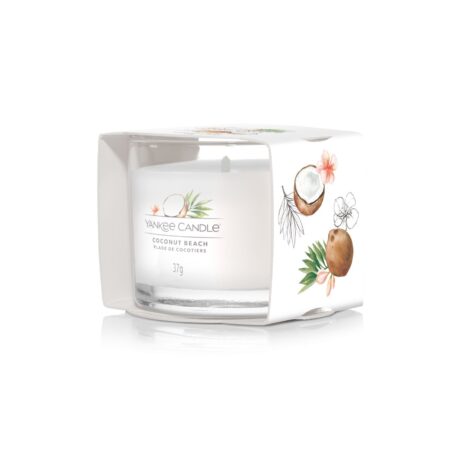 coconut beach filled votive