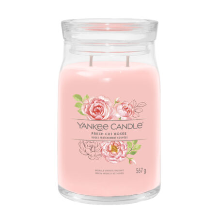 fresh cut roses large jar
