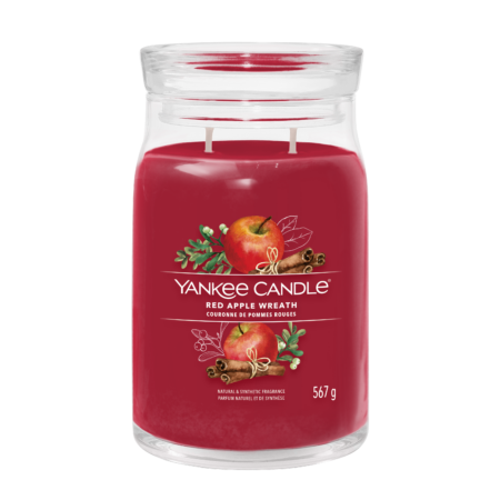 red apple wreath signature large jar
