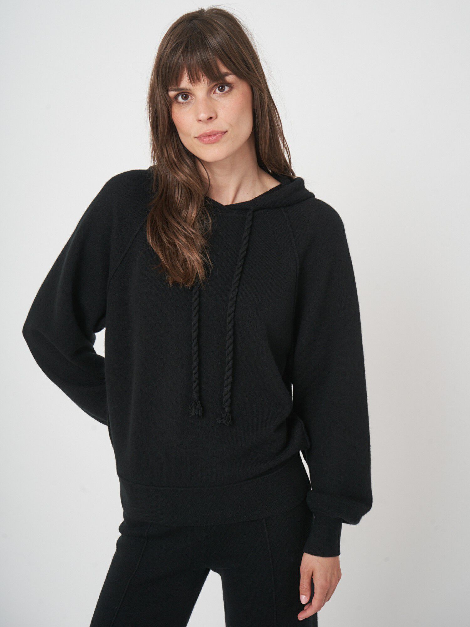 Zachte hoodie met terry breisel - comfort & stijl