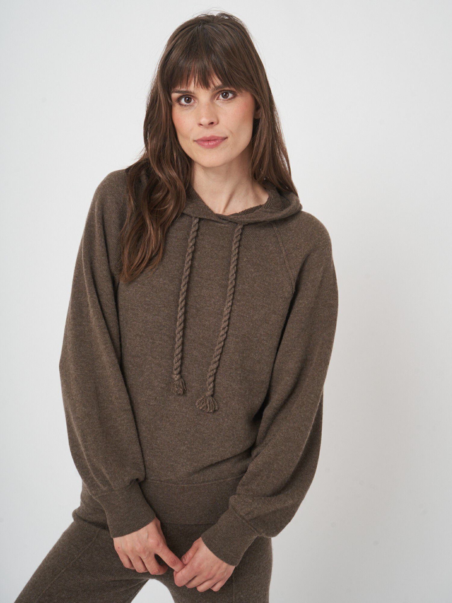 Zachte hoodie met terry breisel - comfort & stijl